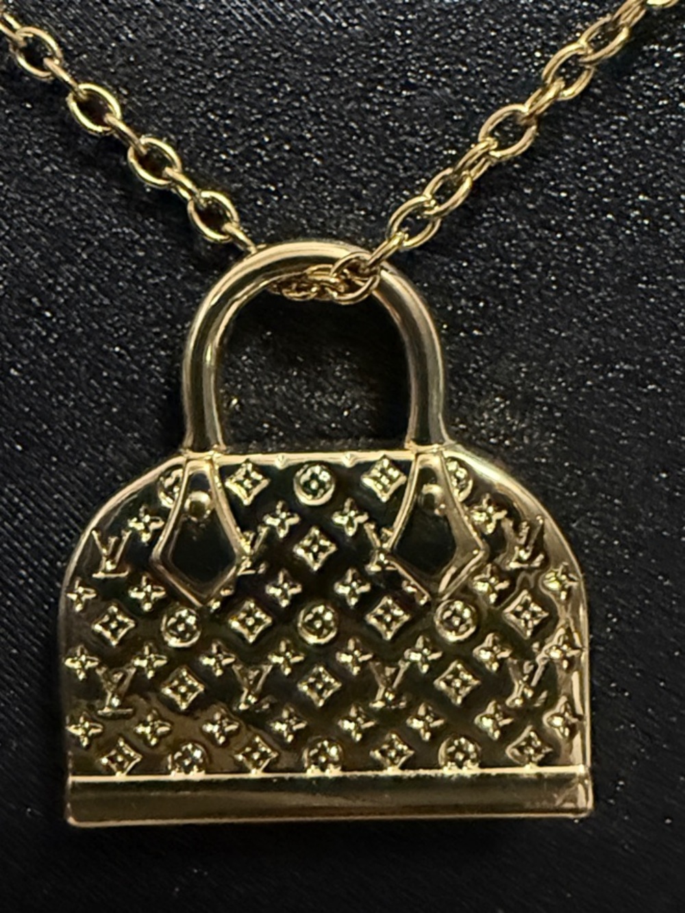 Gold-Tone LV Alma Shape Pendant